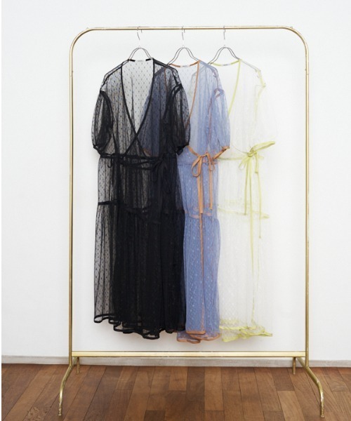 Muel Chic(ミュエルシック)の「Caitlin tulle cardigan ケイトリンチュールカーディガン(カーディガン/ボレロ・レディース・オフホワイト/ライトブルー/ブラック・FREE)」の12枚目の写真