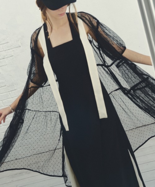 カーディガン Caitlin tulle cardigan  ケイトリンチュールカーディガン レディース セール】Caitlin tulle cardigan ケイトリンチュール