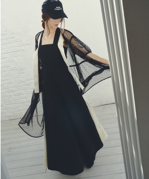 カーディガン Caitlin tulle cardigan  ケイトリンチュールカーディガン レディース セール】Caitlin tulle cardigan ケイトリンチュール