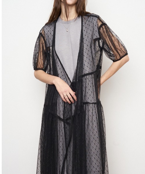 カーディガン Caitlin tulle cardigan  ケイトリンチュールカーディガン レディース セール】Caitlin tulle cardigan ケイトリンチュール