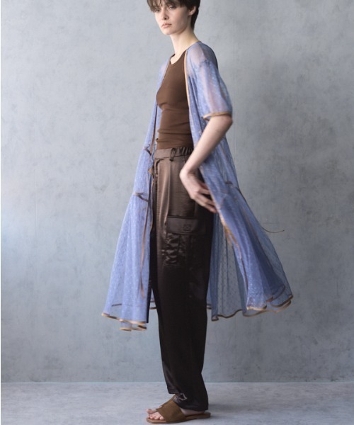 Muel Chic(ミュエルシック)の「Caitlin tulle cardigan ケイトリンチュールカーディガン(カーディガン/ボレロ・レディース・オフホワイト/ライトブルー/ブラック・FREE)」の16枚目の写真