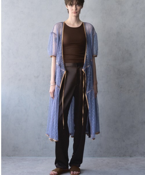 Muel Chic(ミュエルシック)の「Caitlin tulle cardigan ケイトリンチュールカーディガン(カーディガン/ボレロ・レディース・オフホワイト/ライトブルー/ブラック・FREE)」の17枚目の写真
