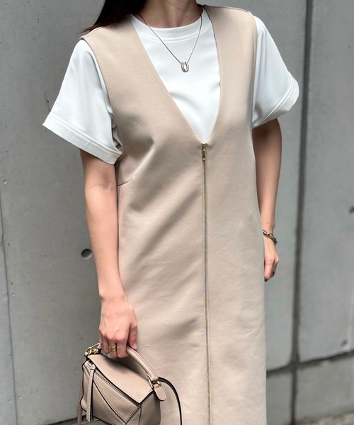 ライトダンボールフロントジップワンピース eM│STYLEDOOR
