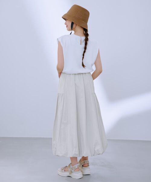 COHINA（コヒナ）の「ドロストドッキングバルーンワンピース 【低身長・小柄女性】（ワンピース・レディース・グリーン/グレー/ブラック・SHORT/REGULAR）」の9枚目の写真