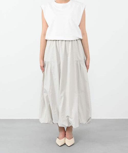 COHINA（コヒナ）の「ドロストドッキングバルーンワンピース 【低身長・小柄女性】（ワンピース・レディース・グリーン/グレー/ブラック・SHORT/REGULAR）」の12枚目の写真