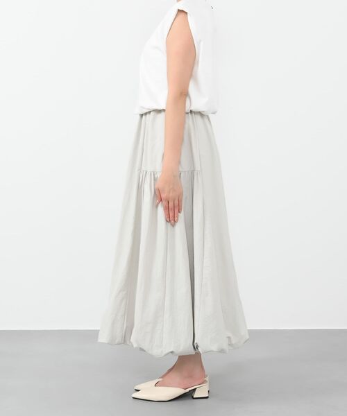 COHINA（コヒナ）の「ドロストドッキングバルーンワンピース 【低身長・小柄女性】（ワンピース・レディース・グリーン/グレー/ブラック・SHORT/REGULAR）」の13枚目の写真