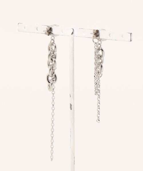 フランス発 ☆Justine Clenquet☆ Lucy アシメトリ ピアス: Acid セール】JUSTINE CLENQUET LUCY ACID GREEN EARRINGS