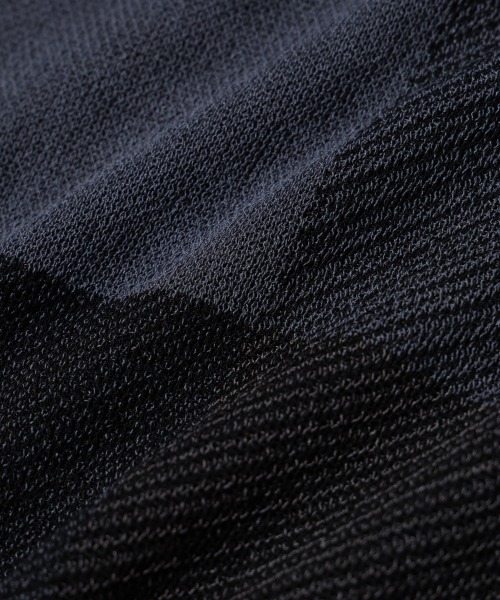 NANO universe(ナノユニバース)の「ブロックチェックニットTシャツ 半袖(Tシャツ/カットソー・メンズ・ブルー/ブラック/ライトグレー・S/L/M)」の8枚目の写真