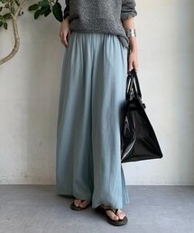 【WEB限定】追撚スパンワイドパンツ