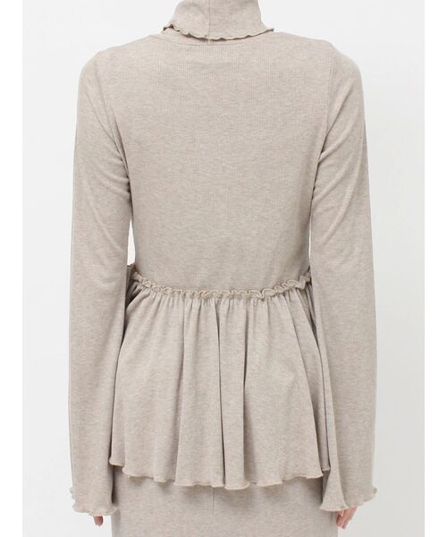 merry jenny（メリージェニー）の「ギャザーペプラムカットtops（ニット/セーター・レディース・アイボリー/モカ/ブラック・FREE）」の22枚目の写真