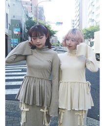 ギャザーペプラムカットtops