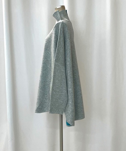 Q（キュー）の「リバーニットプルオーバー（ニット/セーター・レディース・レッド/ブラック/グレー・MEDIUM）」の5枚目の写真