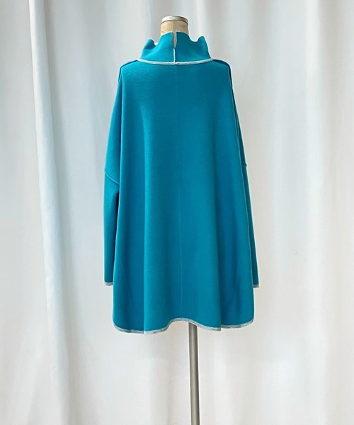 Q（キュー）の「リバーニットプルオーバー（ニット/セーター・レディース・レッド/ブラック/グレー・MEDIUM）」の9枚目の写真