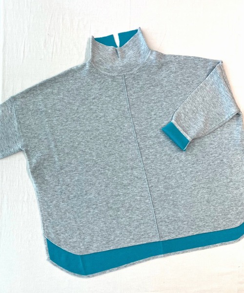 Q（キュー）の「リバーニットプルオーバー（ニット/セーター・レディース・レッド/ブラック/グレー・MEDIUM）」の10枚目の写真