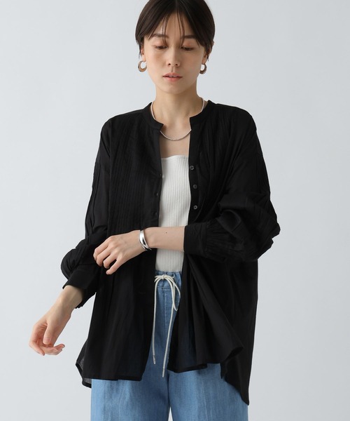 Elura（エルーラ）の「ボイルスキッパーシャツ/289359（シャツ/ブラウス・レディース・ブラック/オレンジ/ホワイト/グリーン・FREE）」の3枚目の写真