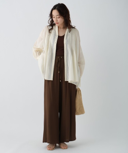 Elura（エルーラ）の「ボイルスキッパーシャツ/289359（シャツ/ブラウス・レディース・ブラック/オレンジ/ホワイト/グリーン・FREE）」の5枚目の写真