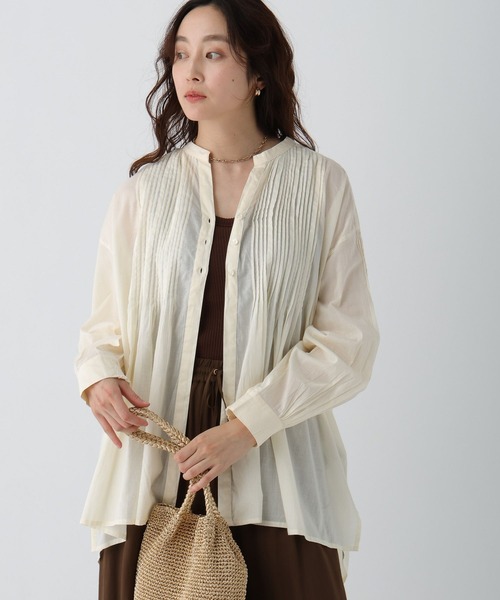 Elura（エルーラ）の「ボイルスキッパーシャツ/289359（シャツ/ブラウス・レディース・ブラック/オレンジ/ホワイト/グリーン・FREE）」の7枚目の写真