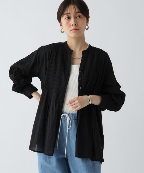 Elura（エルーラ）の「ボイルスキッパーシャツ/289359（シャツ/ブラウス・レディース・ブラック/オレンジ/ホワイト/グリーン・FREE）」の10枚目の写真