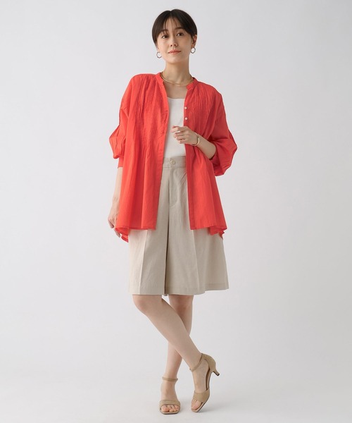 Elura（エルーラ）の「ボイルスキッパーシャツ/289359（シャツ/ブラウス・レディース・ブラック/オレンジ/ホワイト/グリーン・FREE）」の11枚目の写真