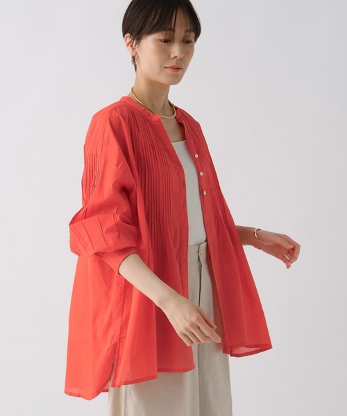 Elura（エルーラ）の「ボイルスキッパーシャツ/289359（シャツ/ブラウス・レディース・ブラック/オレンジ/ホワイト/グリーン・FREE）」の13枚目の写真