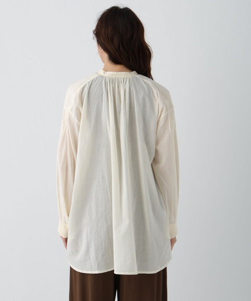 Elura（エルーラ）の「ボイルスキッパーシャツ/289359（シャツ/ブラウス・レディース・ブラック/オレンジ/ホワイト/グリーン・FREE）」の18枚目の写真