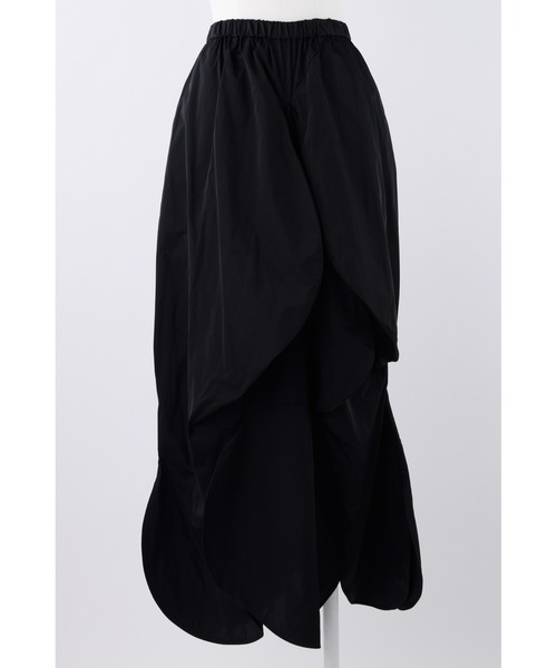 ENFOLD メモリータフタ DEFORMED SKIRT 38 スカート ENFOLD（エンフォルド）の「メモリータフタ カフヘムダルマスカート