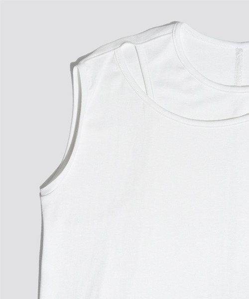 kiehtova（キエトヴァ）の「【kiehtova】LAYERED TANK TOPS/レイヤード タンクトップス KTWR38（タンクトップ・レディース・ホワイト/グリーン/ブラウン・FREE）」の16枚目の写真