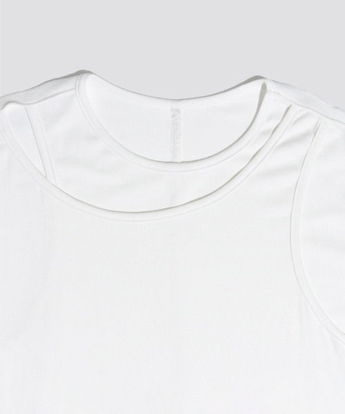 kiehtova（キエトヴァ）の「【kiehtova】LAYERED TANK TOPS/レイヤード タンクトップス KTWR38（タンクトップ・レディース・ホワイト/グリーン/ブラウン・FREE）」の15枚目の写真