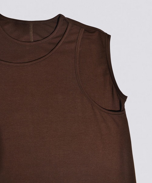 kiehtova（キエトヴァ）の「【kiehtova】LAYERED TANK TOPS/レイヤード タンクトップス KTWR38（タンクトップ・レディース・ホワイト/グリーン/ブラウン・FREE）」の10枚目の写真