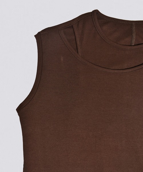 kiehtova（キエトヴァ）の「【kiehtova】LAYERED TANK TOPS/レイヤード タンクトップス KTWR38（タンクトップ・レディース・ホワイト/グリーン/ブラウン・FREE）」の9枚目の写真