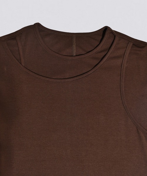 kiehtova（キエトヴァ）の「【kiehtova】LAYERED TANK TOPS/レイヤード タンクトップス KTWR38（タンクトップ・レディース・ホワイト/グリーン/ブラウン・FREE）」の8枚目の写真