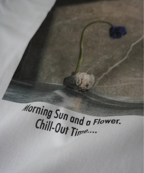 Lynn.(リン)の「Morning sun & A FLOWER TEE(Tシャツ/カットソー・レディース・ホワイト・S/M)」の3枚目の写真