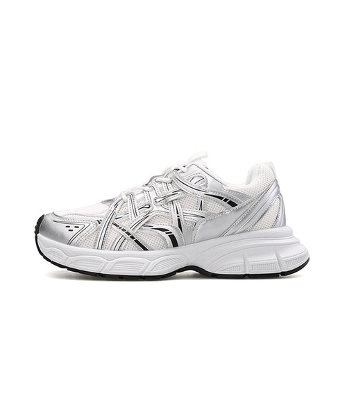 shoes365(シューズスリーシックスファイヴ)の「厚底ランニングスニーカー(スニーカー・メンズ・シルバー/ブラック・25.5cm/26.5cm/25.0cm/26.0cm/27.0cm/24.5cm)」の16枚目の写真