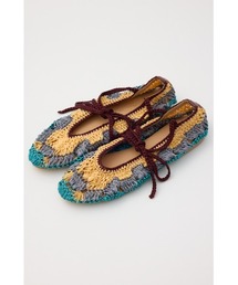 PAOLO BOVE（パオロボーヴ）の「クロシェレースアップフラットシューズ（スニーカー）」