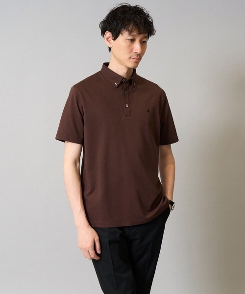 a.v.v（アーヴェヴェ）の「【接触冷感】ボタンダウン カノコポロシャツ ワンポイント刺繍入り【イージーケア/毛玉になりにくい】（ポロシャツ・メンズ・ブルー/ネイビー/ブラウン・50/48/46/44/52）」の21枚目の写真