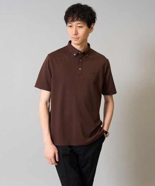 a.v.v（アーヴェヴェ）の「【接触冷感】ボタンダウン カノコポロシャツ ワンポイント刺繍入り【イージーケア/毛玉になりにくい】（ポロシャツ・メンズ・ブルー/ネイビー/ブラウン・50/48/46/44/52）」の20枚目の写真