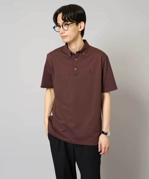 a.v.v（アーヴェヴェ）の「【接触冷感】ボタンダウン カノコポロシャツ ワンポイント刺繍入り【イージーケア/毛玉になりにくい】（ポロシャツ・メンズ・ブルー/ネイビー/ブラウン・50/48/46/44/52）」の18枚目の写真