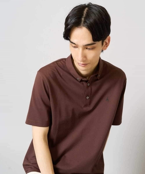 a.v.v（アーヴェヴェ）の「【接触冷感】ボタンダウン カノコポロシャツ ワンポイント刺繍入り【イージーケア/毛玉になりにくい】（ポロシャツ・メンズ・ブルー/ネイビー/ブラウン・50/48/46/44/52）」の17枚目の写真