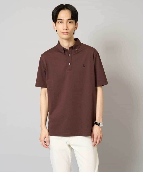 a.v.v（アーヴェヴェ）の「【接触冷感】ボタンダウン カノコポロシャツ ワンポイント刺繍入り【イージーケア/毛玉になりにくい】（ポロシャツ・メンズ・ブルー/ネイビー/ブラウン・50/48/46/44/52）」の15枚目の写真