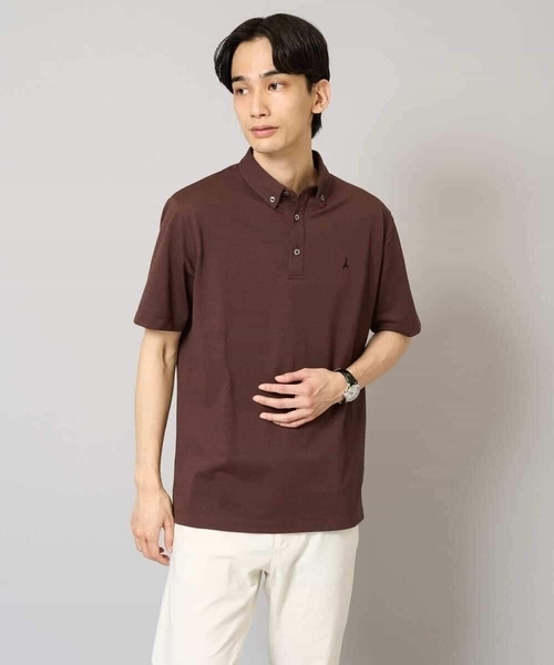 a.v.v（アーヴェヴェ）の「【接触冷感】ボタンダウン カノコポロシャツ ワンポイント刺繍入り【イージーケア/毛玉になりにくい】（ポロシャツ・メンズ・ブルー/ネイビー/ブラウン・50/48/46/44/52）」の13枚目の写真