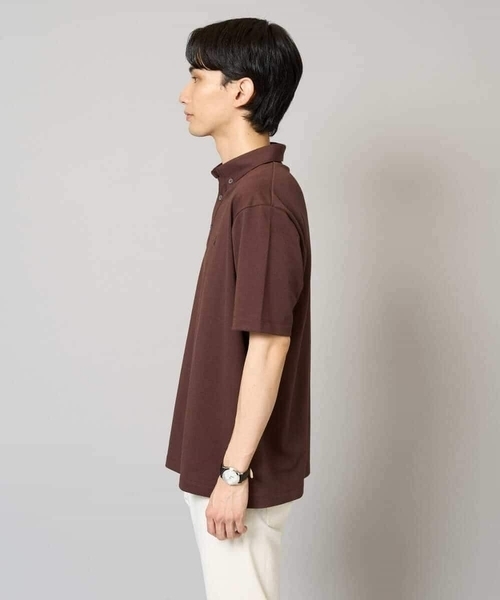 a.v.v（アーヴェヴェ）の「【接触冷感】ボタンダウン カノコポロシャツ ワンポイント刺繍入り【イージーケア/毛玉になりにくい】（ポロシャツ・メンズ・ブルー/ネイビー/ブラウン・50/48/46/44/52）」の12枚目の写真