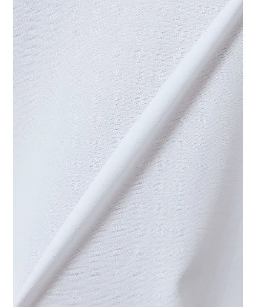 TRANS CONTINENTS（トランスコンチネンツ）の「TRANS CONTINENTS　モックネック半袖Ｔシャツ　ホワイト/ブラック（Tシャツ/カットソー・メンズ・ホワイト/ブラック・L/LL/M）」の3枚目の写真