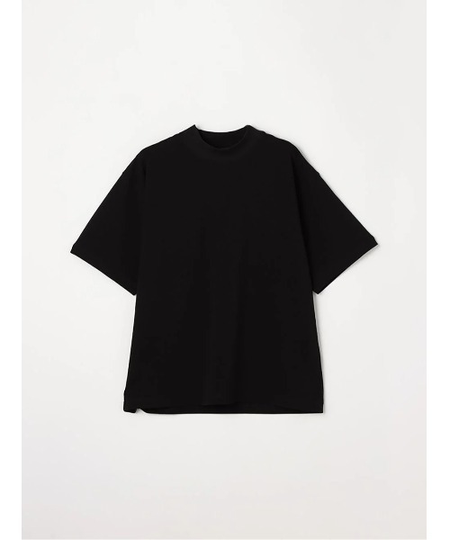 TRANS CONTINENTS（トランスコンチネンツ）の「TRANS CONTINENTS　モックネック半袖Ｔシャツ　ホワイト/ブラック（Tシャツ/カットソー・メンズ・ホワイト/ブラック・L/LL/M）」の9枚目の写真