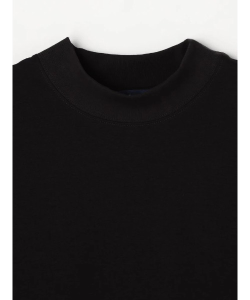 TRANS CONTINENTS（トランスコンチネンツ）の「TRANS CONTINENTS　モックネック半袖Ｔシャツ　ホワイト/ブラック（Tシャツ/カットソー・メンズ・ホワイト/ブラック・L/LL/M）」の11枚目の写真