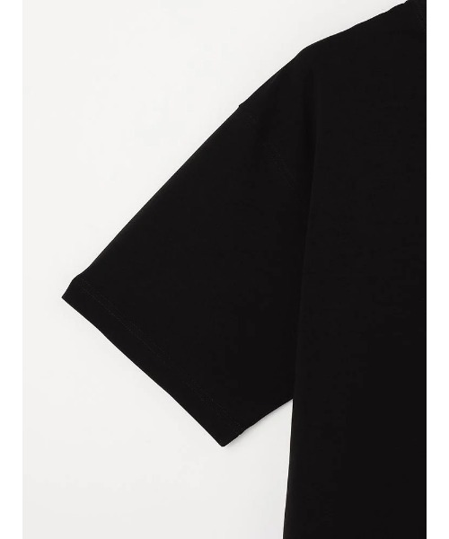 TRANS CONTINENTS（トランスコンチネンツ）の「TRANS CONTINENTS　モックネック半袖Ｔシャツ　ホワイト/ブラック（Tシャツ/カットソー・メンズ・ホワイト/ブラック・L/LL/M）」の12枚目の写真