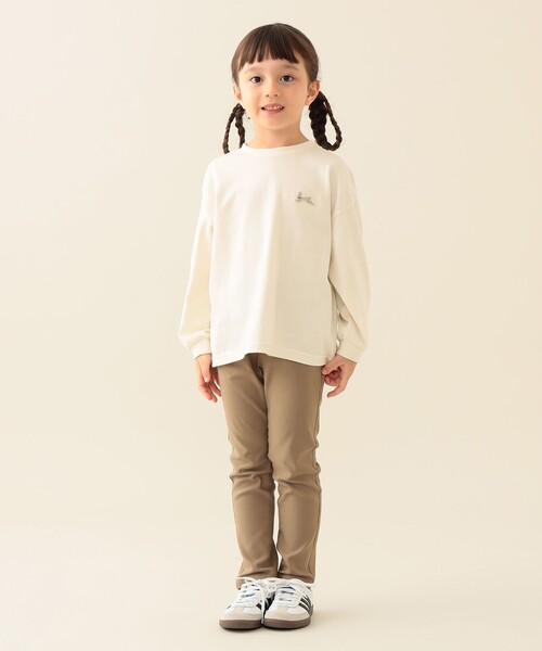 BEAMS mini（ビームスミニ）の「アニマル HIP ロングスリーブ Tシャツ 2025FW（90～140cm）（Tシャツ/カットソー・キッズ・オレンジ系その他6/チャコールグレー/ホワイト系その他5・100/110/120/130/140/90）」の10枚目の写真