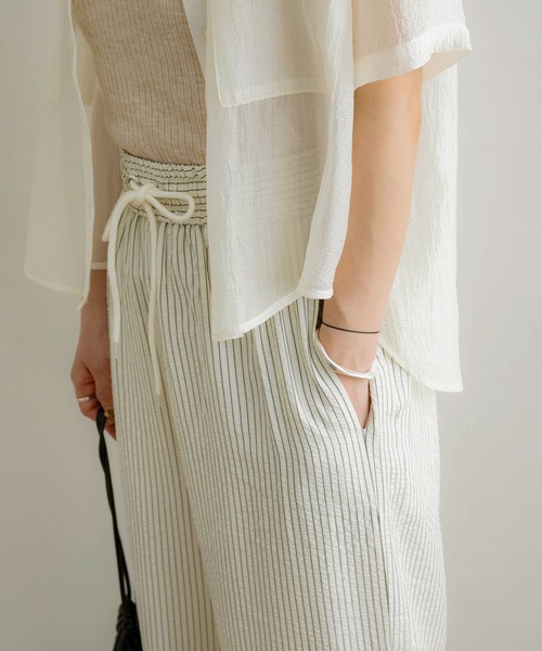 NOAHL(ノアル)の「【NOAHL】ストライプサッカーイージーパンツ(その他パンツ・レディース・イエロー/グリーン系・S/M)」の15枚目の写真
