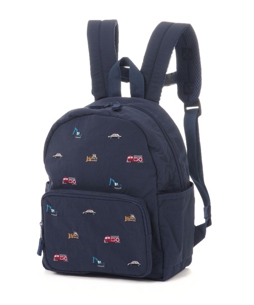 BAYFLOW（ベイフロー）の「[急な雨でも安心!撥水機能付き]アソート刺繍リュック(KIDS)（バックパック/リュック・キッズ・ラベンダー/グレー/ピンク/ネイビー・MEDIUM/LARGE）」の3枚目の写真