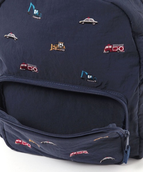 BAYFLOW（ベイフロー）の「[急な雨でも安心!撥水機能付き]アソート刺繍リュック(KIDS)（バックパック/リュック・キッズ・ラベンダー/グレー/ピンク/ネイビー・MEDIUM/LARGE）」の8枚目の写真