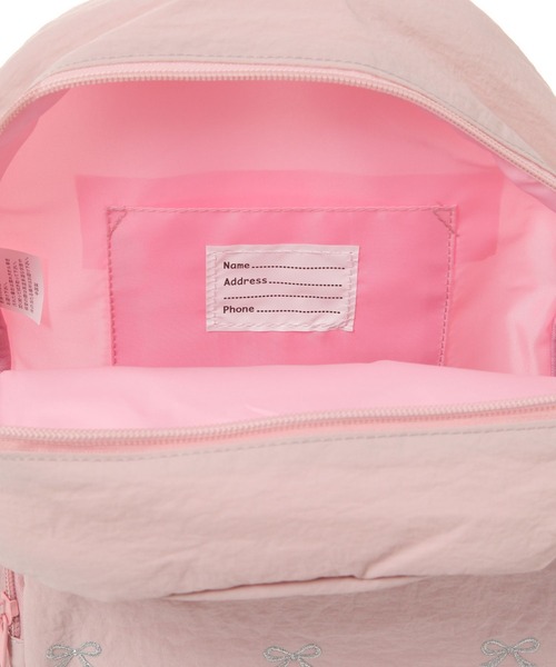 BAYFLOW（ベイフロー）の「[急な雨でも安心!撥水機能付き]アソート刺繍リュック(KIDS)（バックパック/リュック・キッズ・ラベンダー/グレー/ピンク/ネイビー・MEDIUM/LARGE）」の18枚目の写真